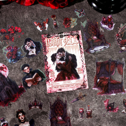 Night Falls Stickers