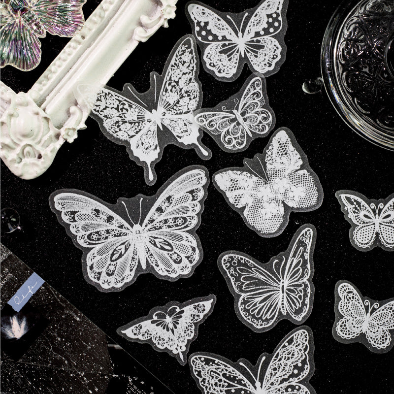 White Old Dreams Stickers