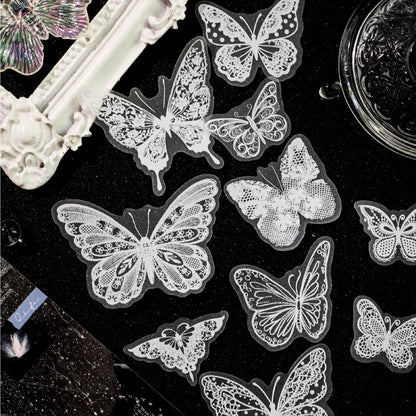 White Old Dreams Stickers
