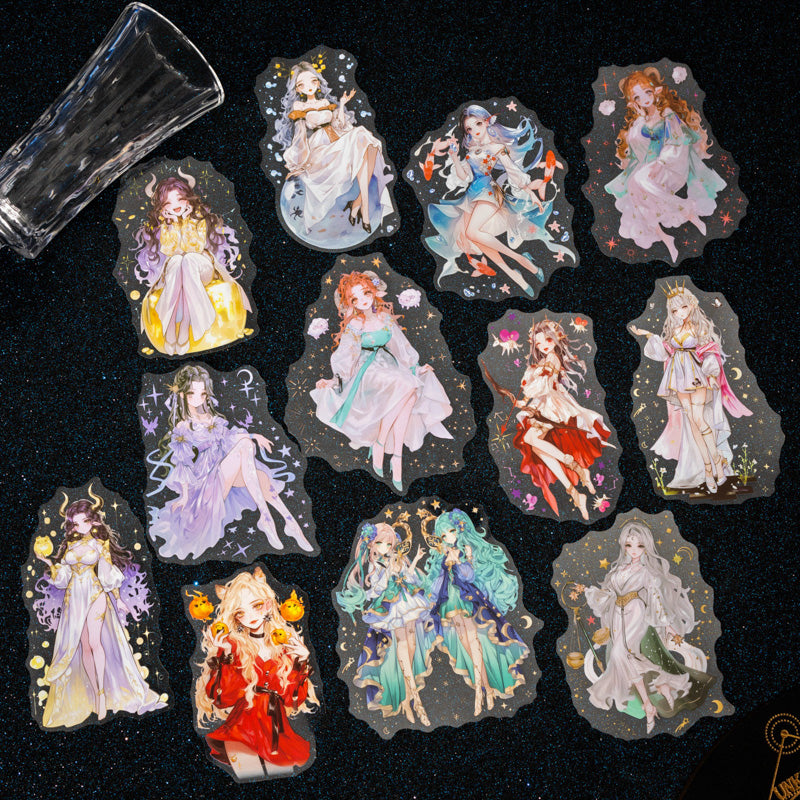 Zodiac Goddess Stickers