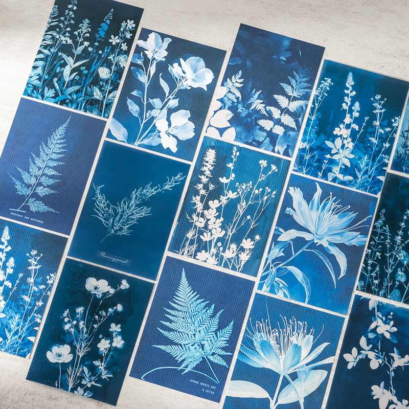 Enchanted Blue Floral Papers