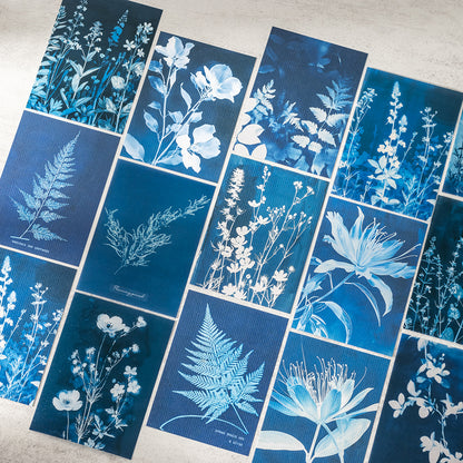 Enchanted Blue Floral Papers