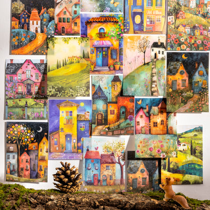 Whimsical Haunted Cottage sticker book