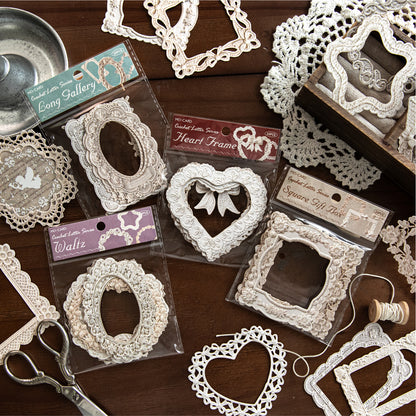 Crochet Floral Letter Frame Papers