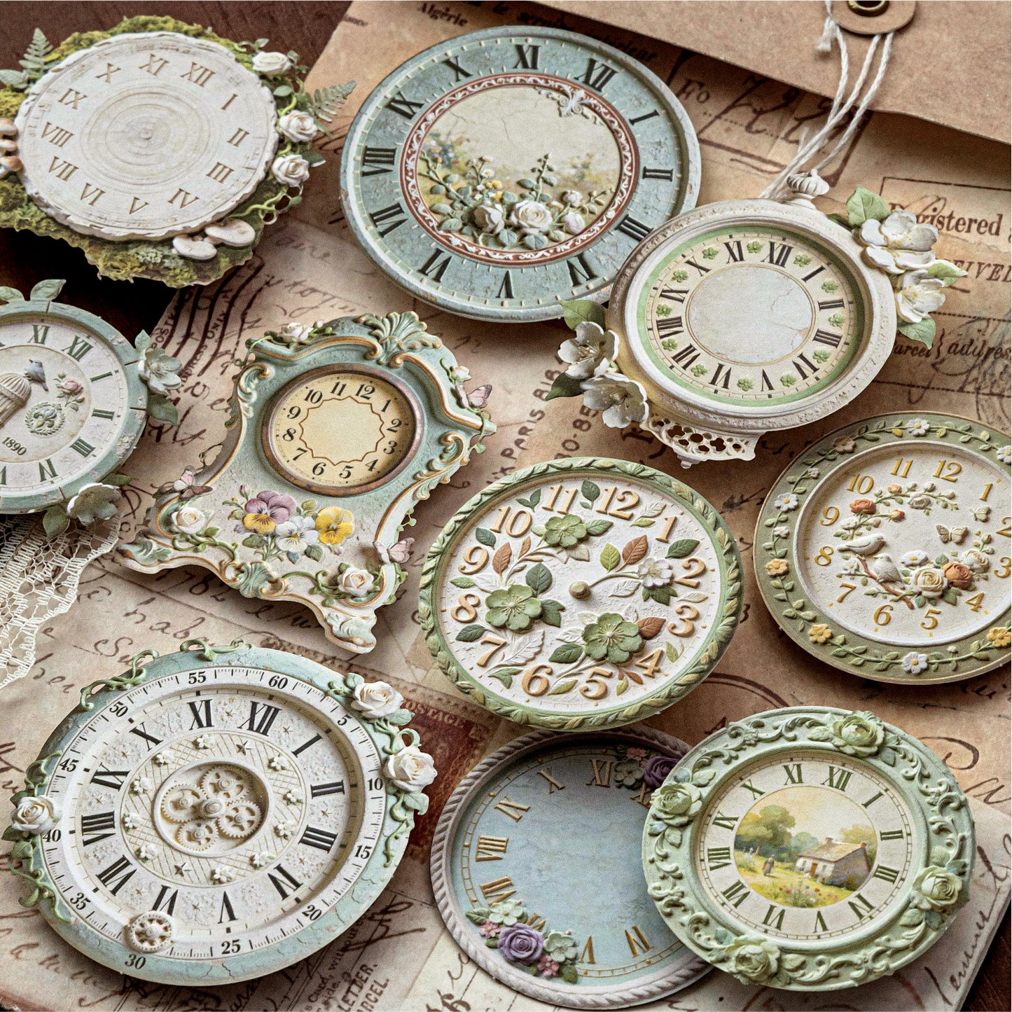 Garden Clock Stickers
