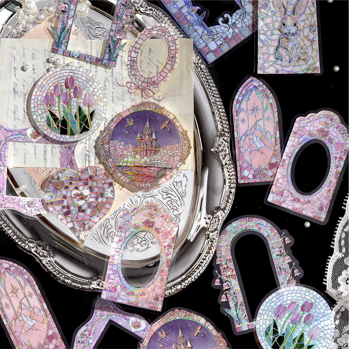 Colorful Glass Mosaic Stickers