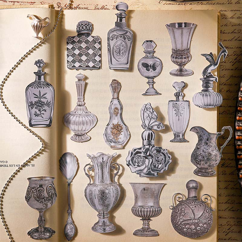 Gilded Silver Memories Stickers