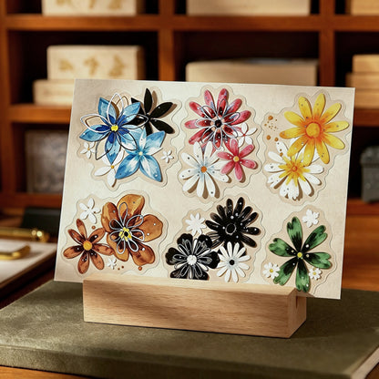Starlit Flower Field Stickers