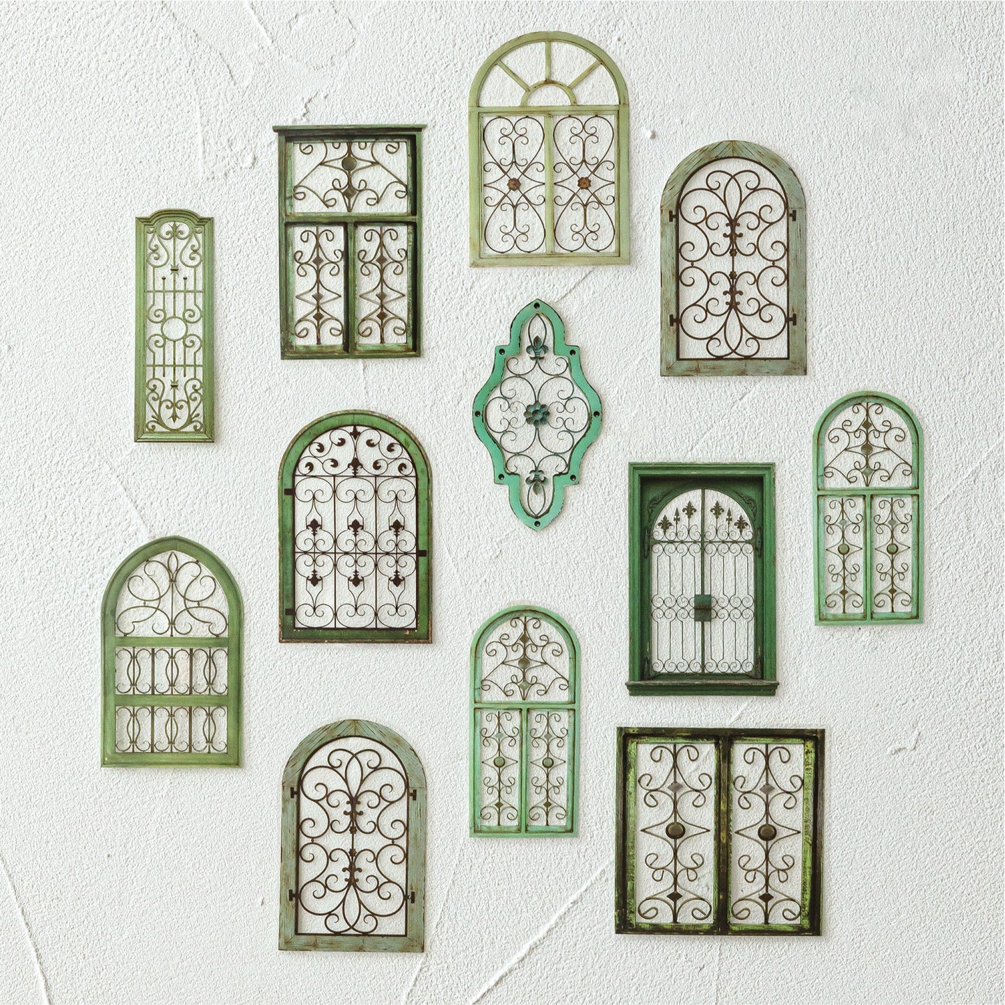 Iron Floral Window Stickers