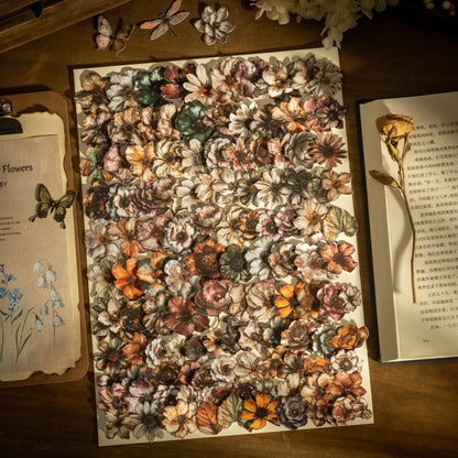 Kingdom of Flowers Hard Card Stickers 100pcs