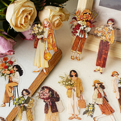 Wind Meets Flowers Stickers