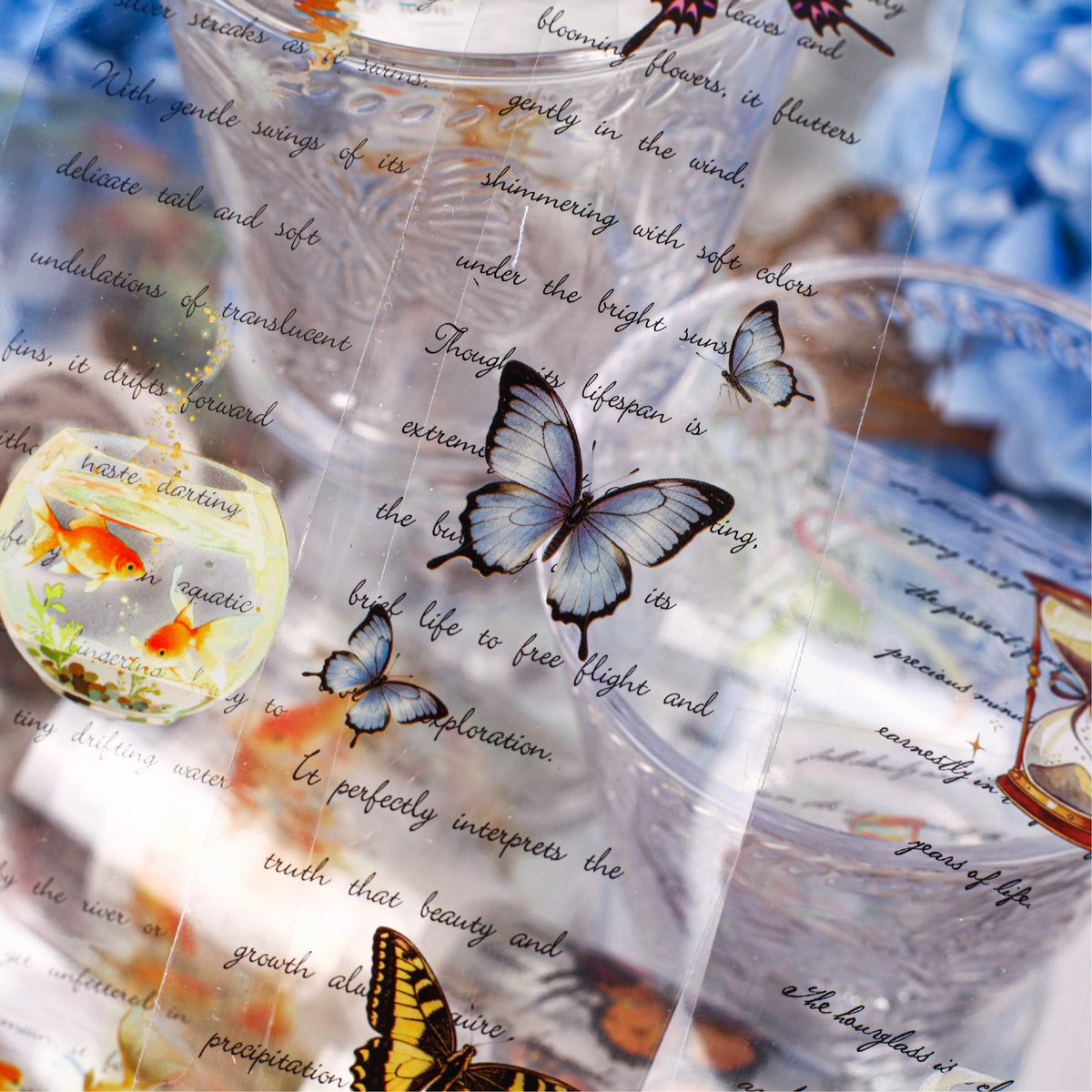 Butterfly English Ephemera Tape