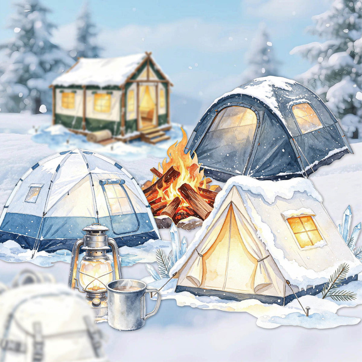 Camping Adventure Stickers