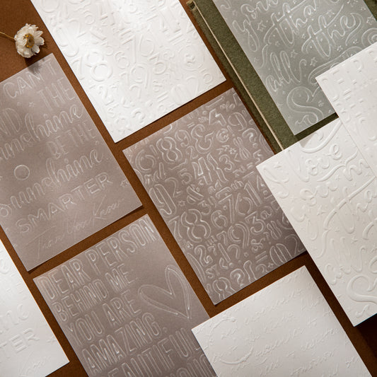 Misty White Blossoms Papers