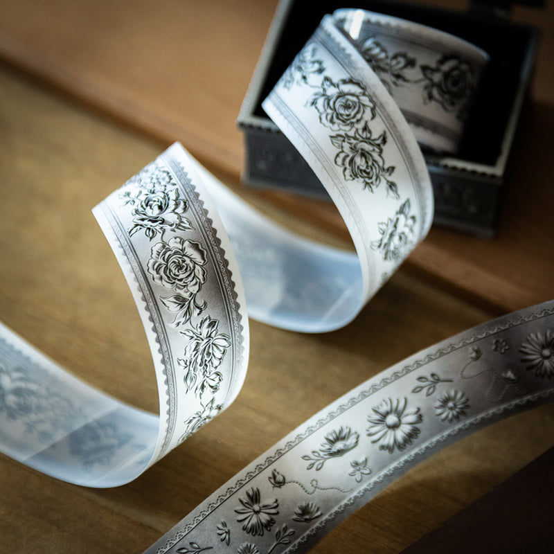 Silver Bloom Isle Washi Tape