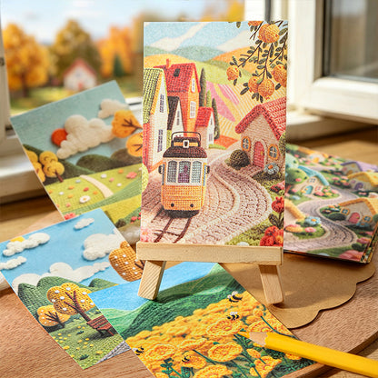 Four Autumn Scenes Papers