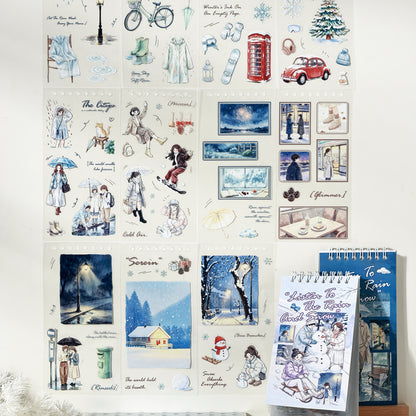 Listening to Rain and Snow Sticker Book