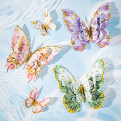 Butterflies in Water Stickers