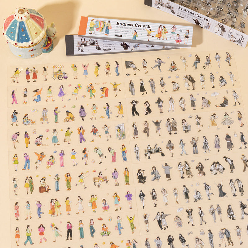 Endless Crowds Stickers