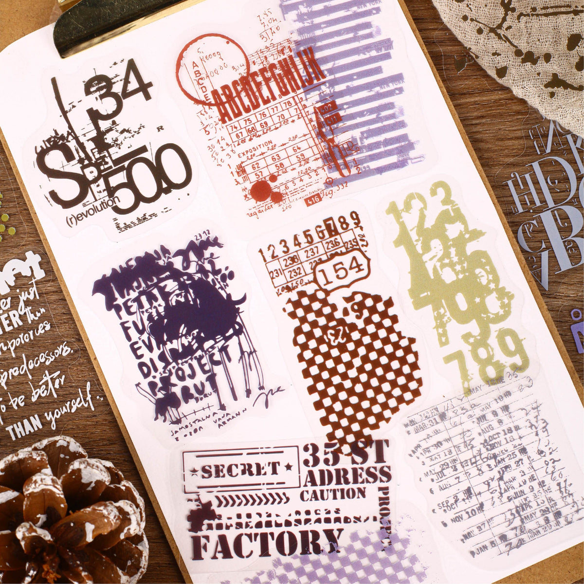Vintage Imprint Collection Stickers
