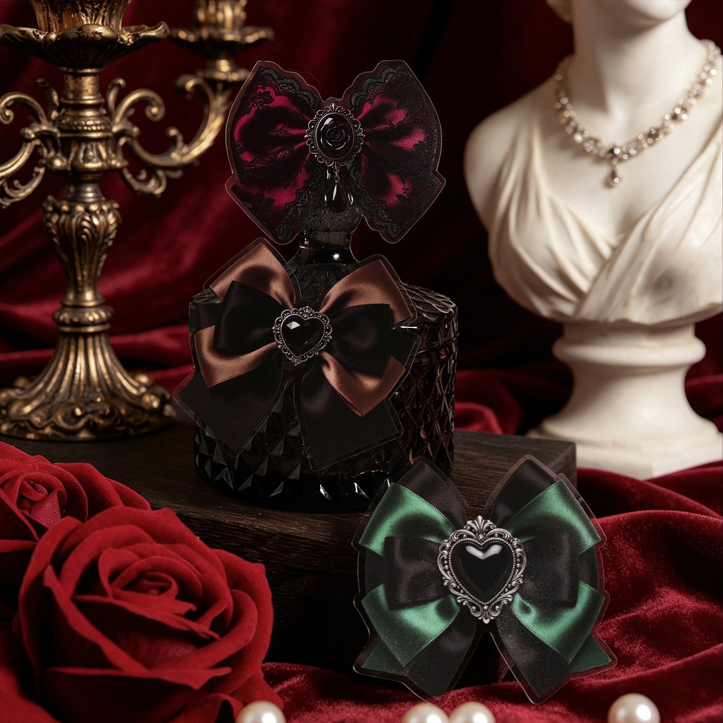 Gothic Bow Tie Stickers