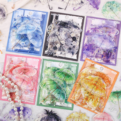 Raincloud Umbrella Stickers
