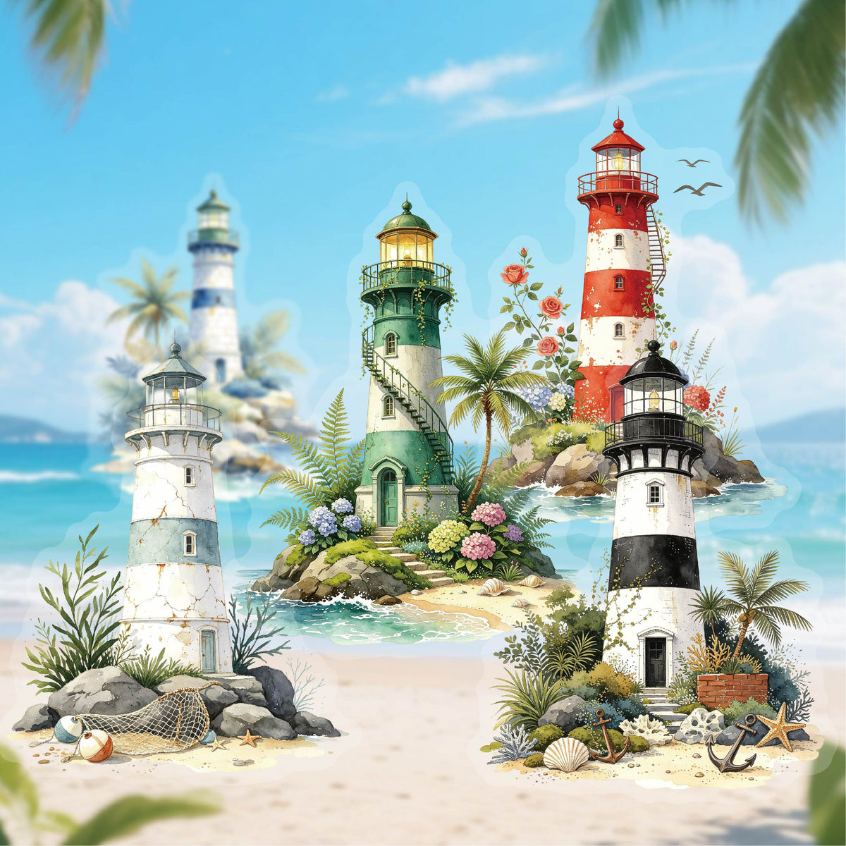 Lighthouse Stickers