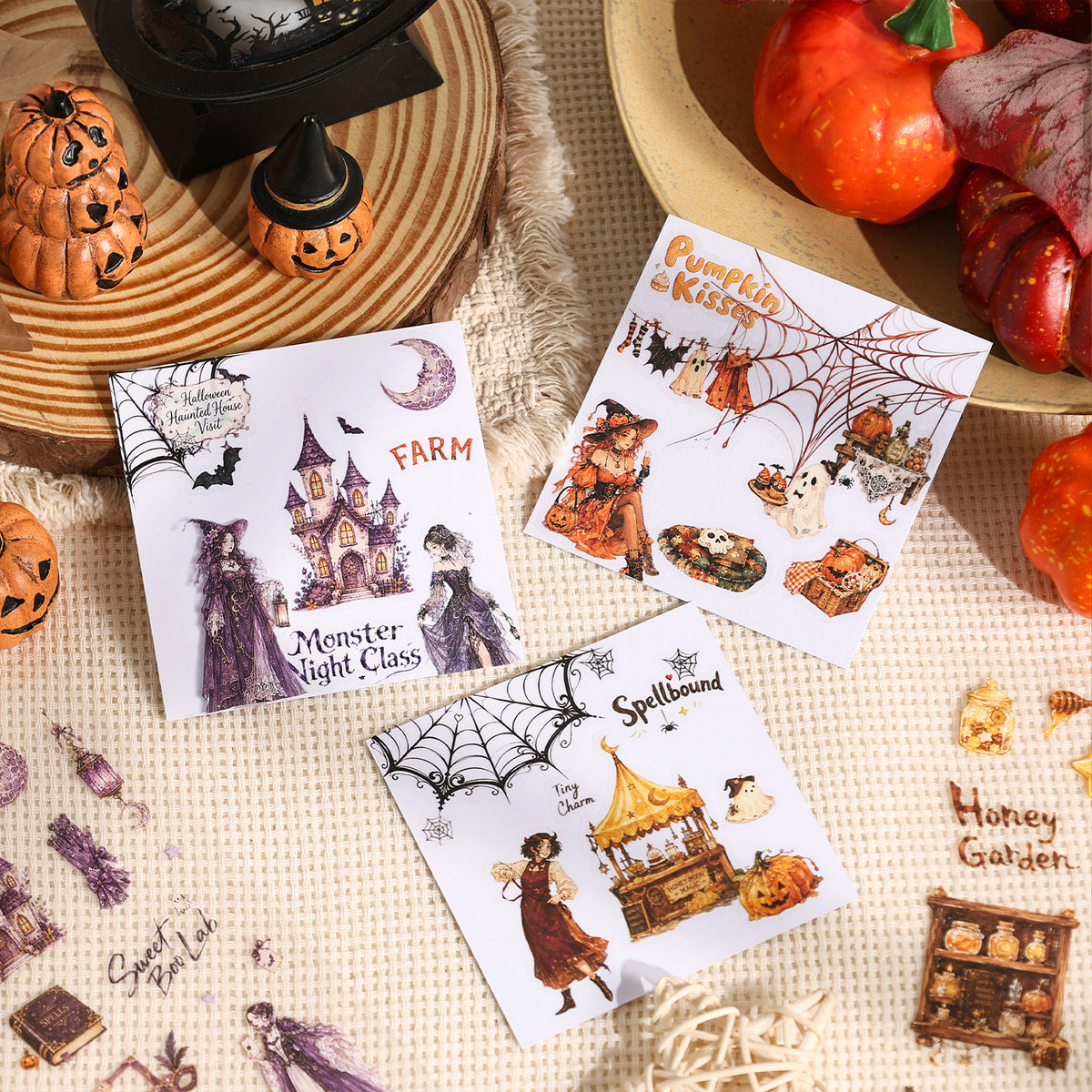 Halloween Rose Banquet Stickers