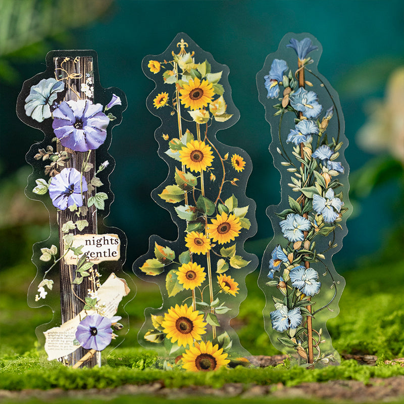 Floral Vine Stripe Stickers