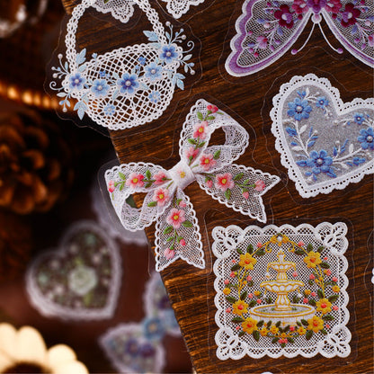 Sheer Floral Stickers