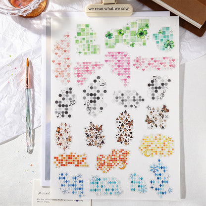 Watercolor Mosaic Stickers