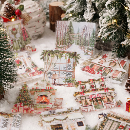 Fireside Winter Scenes Stickers