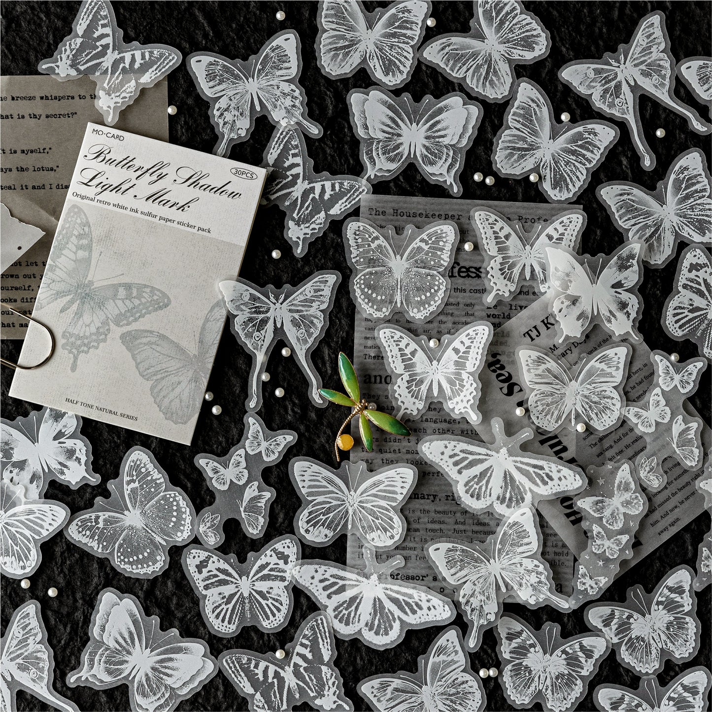 Half-Tone Nature Stickers