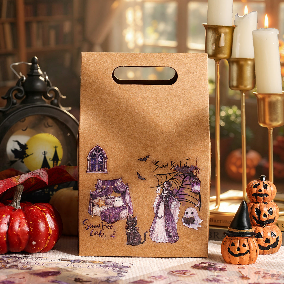 Halloween Rose Banquet Stickers