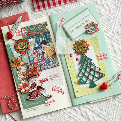 Christmas Floral Notes Stickers