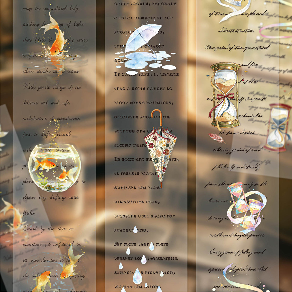 Butterfly English Ephemera Tape