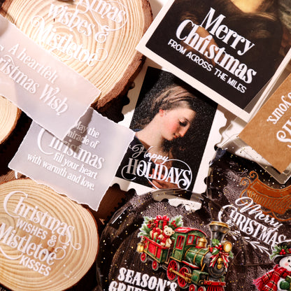Christmas Holiday Words Transfer Stickers