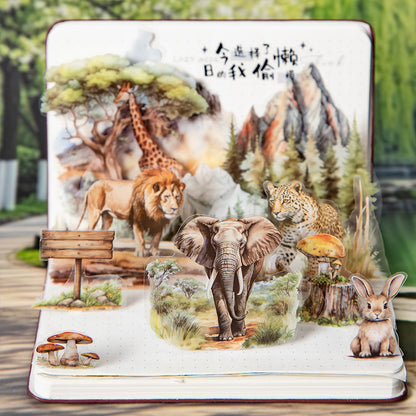 Animal World Sticker Book