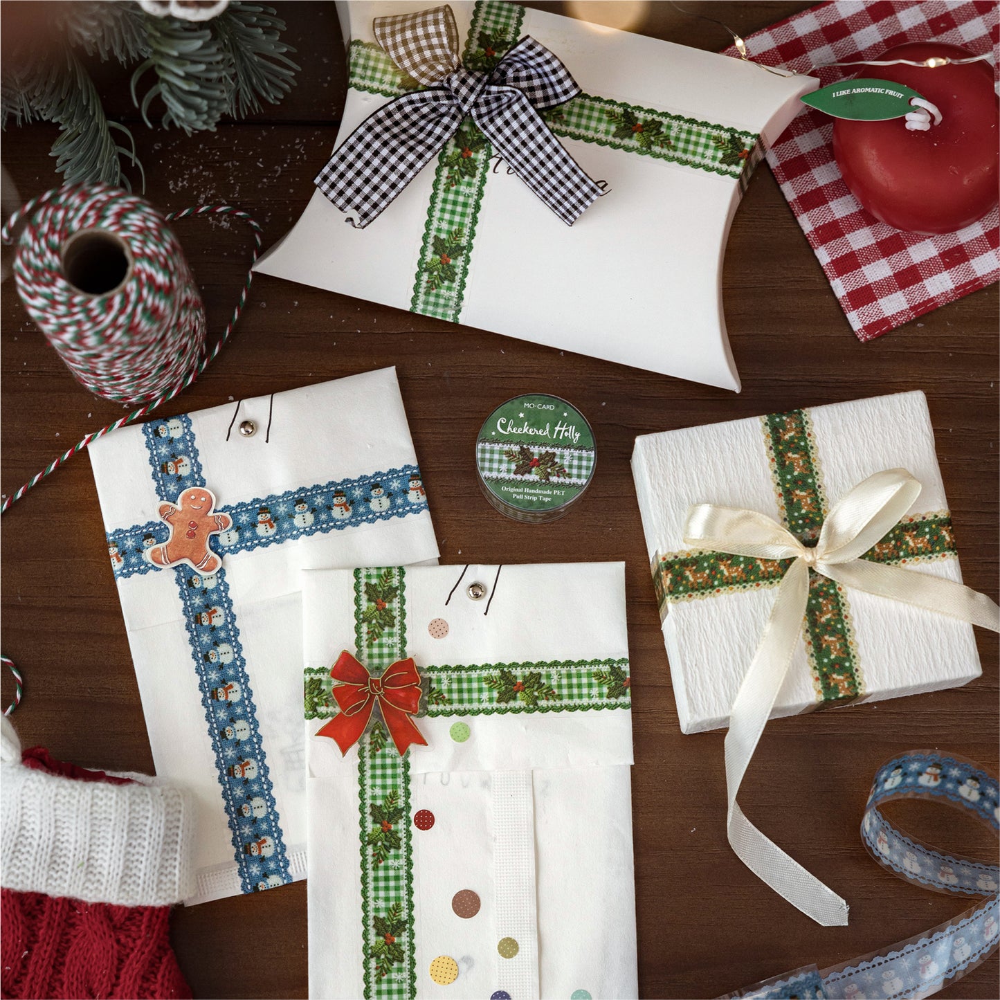 Christmas Crochet Tape Roll