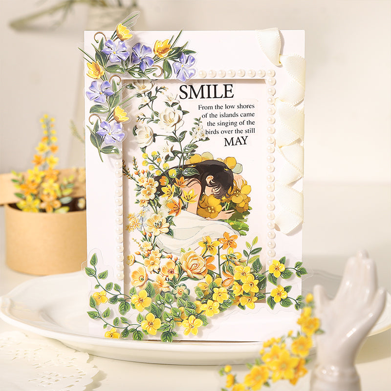 Floral Porcelain Elegance Stickers