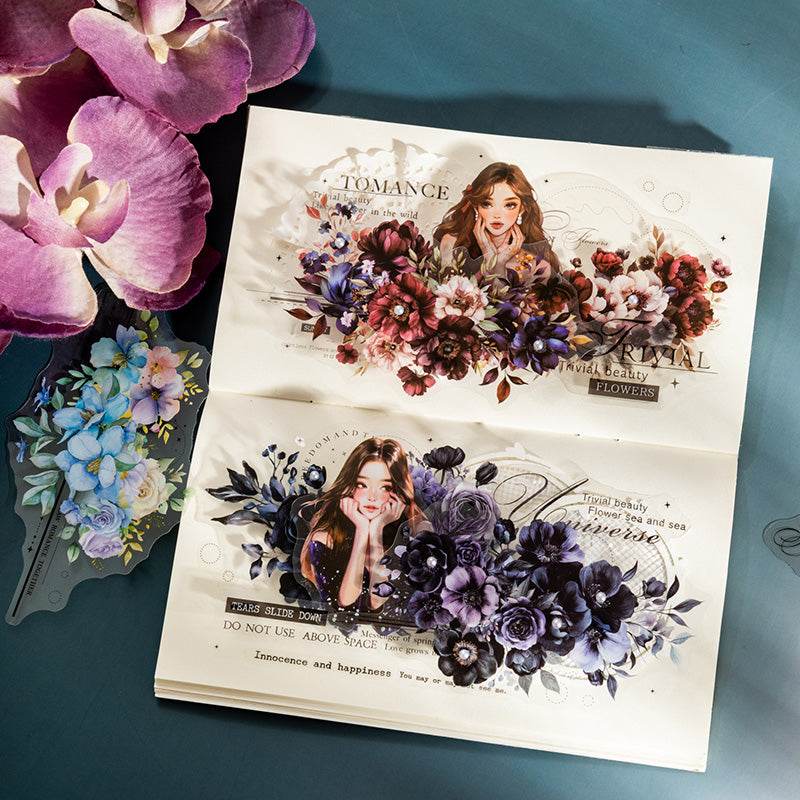 Twilight Flower Sea Stickers