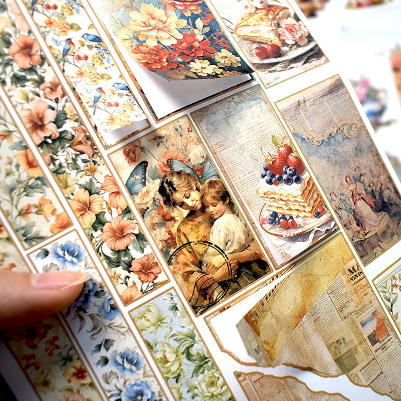 Vintage Artistic Courtly Style Sticker Book