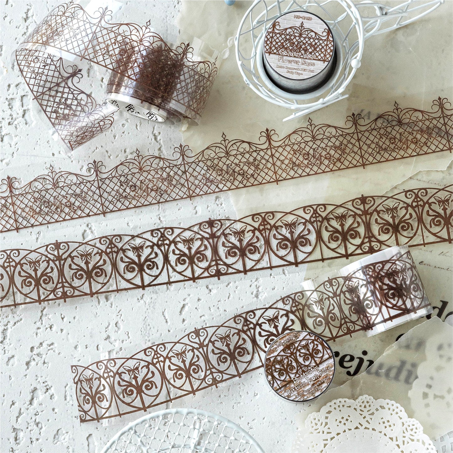 Ornate Iron Fence Tape