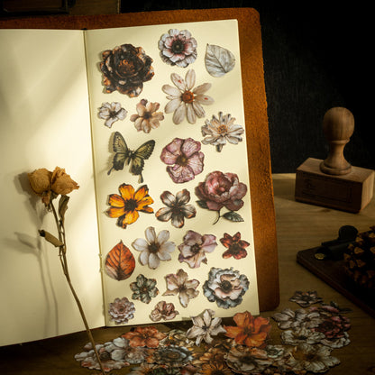 Kingdom of Flowers Hard Card Stickers 100pcs