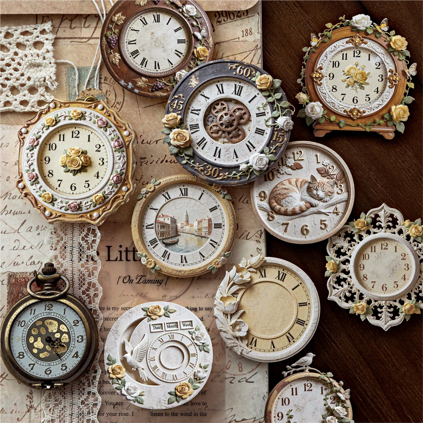 Garden Clock Stickers