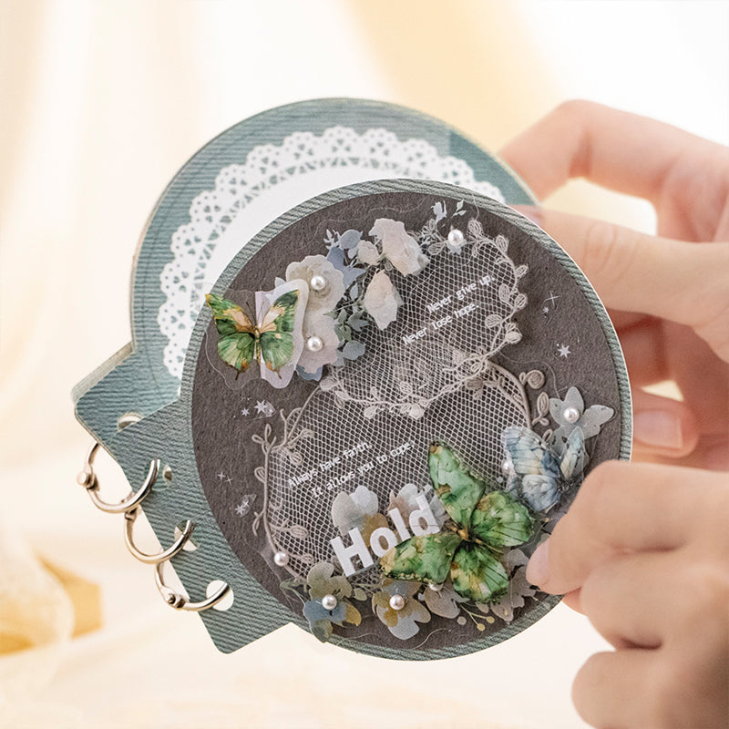 Glayed Tulle Lace Stickers