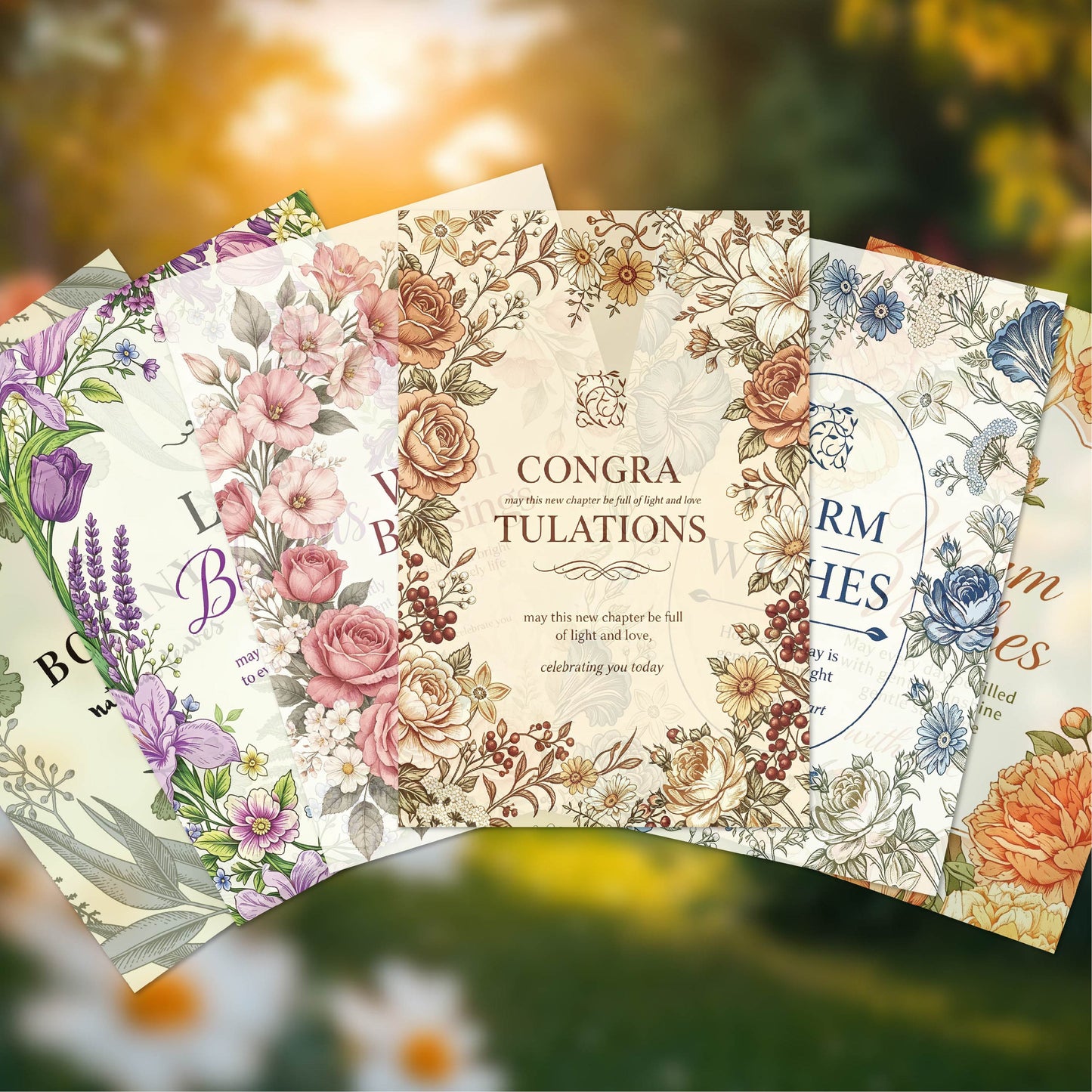 Floral Botanical Vellum Papers