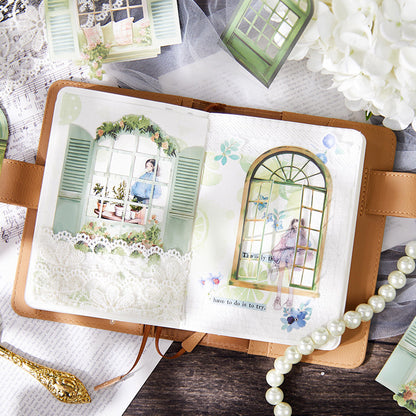 Floral Window Dream Weave Stickers