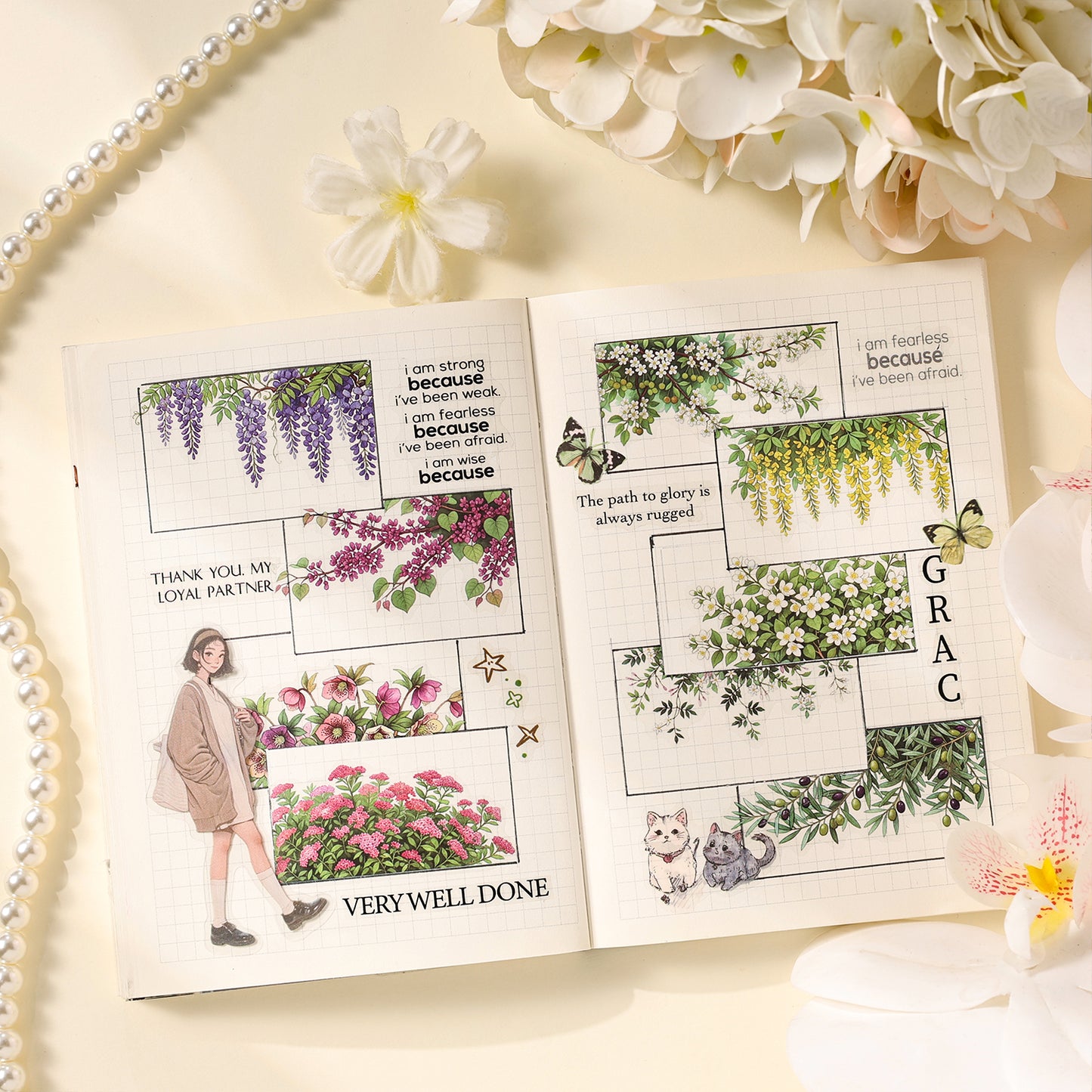 Floral Scene Builder Stickers