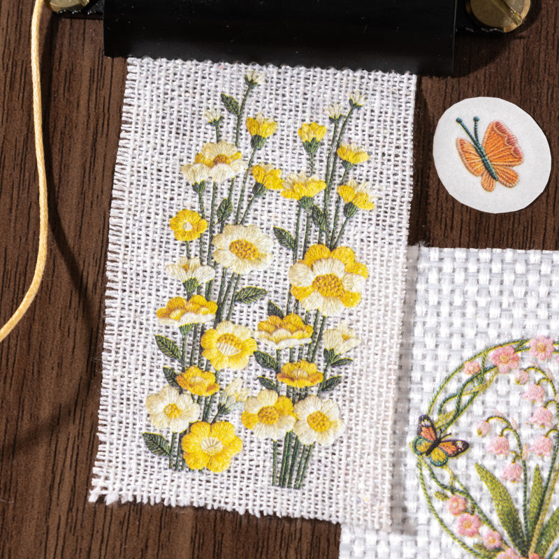 Vine Embroidery Rub-on Stickers